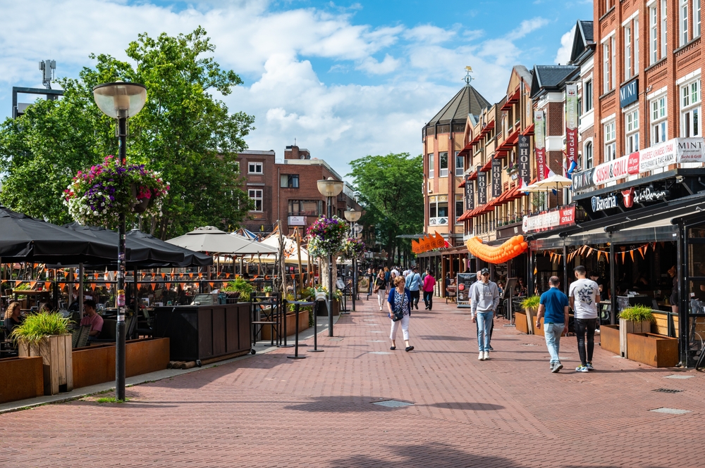 Het centrum van Eindhoven als een van de steden op de vastgoedmarkt