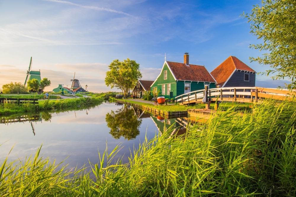 De Zaanse Schans in Noord-Holland