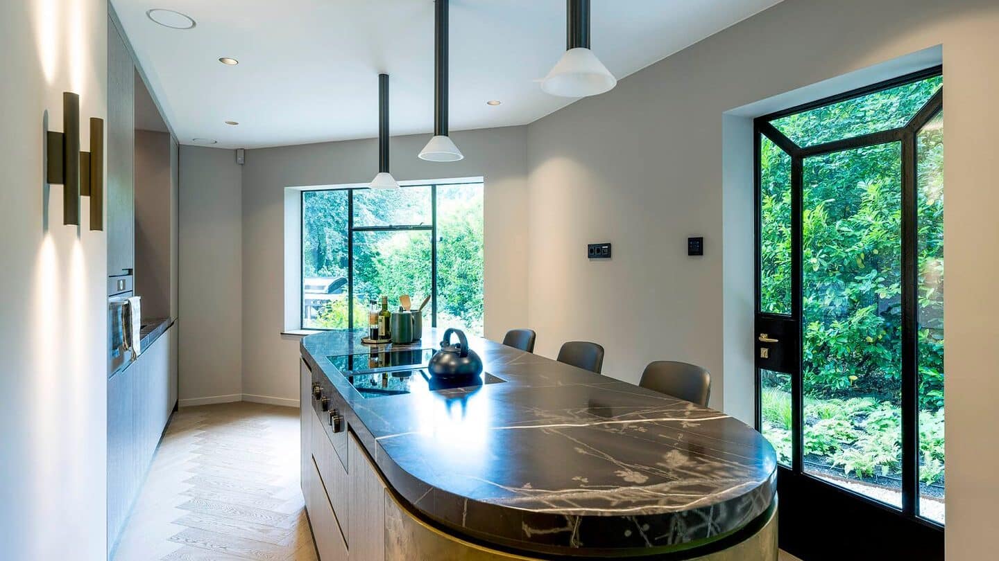 Keuken van deze Monumentale Villa in het gooi