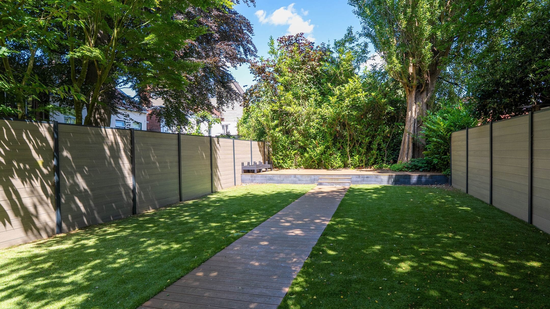 De tuin van deze prachtige luxe stadsvilla aan de Ossenmarkt