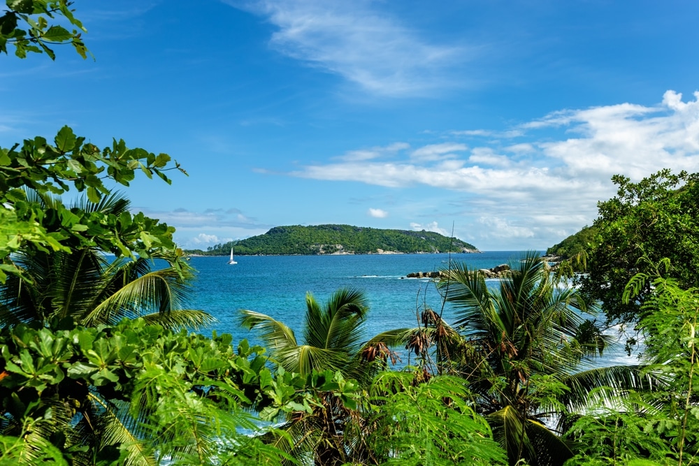 Island Conception, Port Launay Marine Park, Island Mahe, Republic of Seychelles, Africa. seychellen