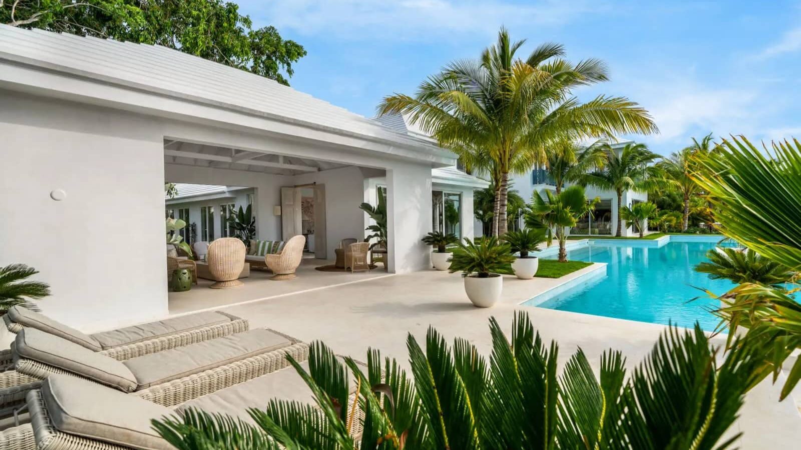 Buitenhuis in deze prachtige villa in de bahamas