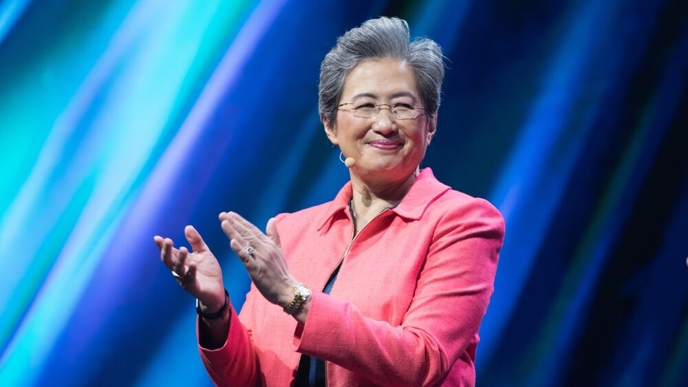 Lisa Su , AMD chairman and CEO hold speaks in Taipei on June 3, 2024.