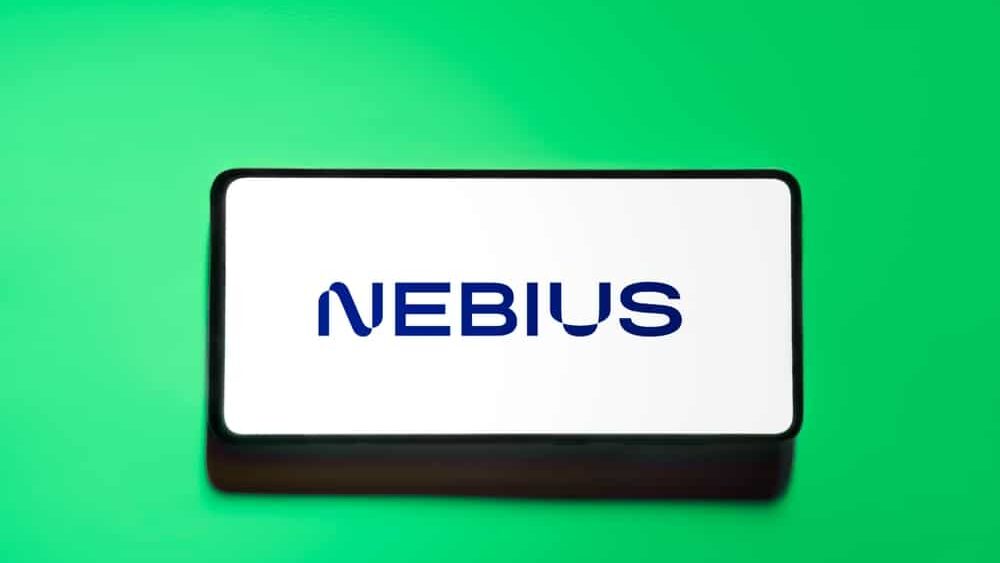 Linköping, Östergötland, Zweden. 05-14-2025. Een smartphone scherm met het Nebius logo. Nebius is een Nederlandse holding die eigenaar is van Nebius.AI, Toloka, Avride, TripleTen,