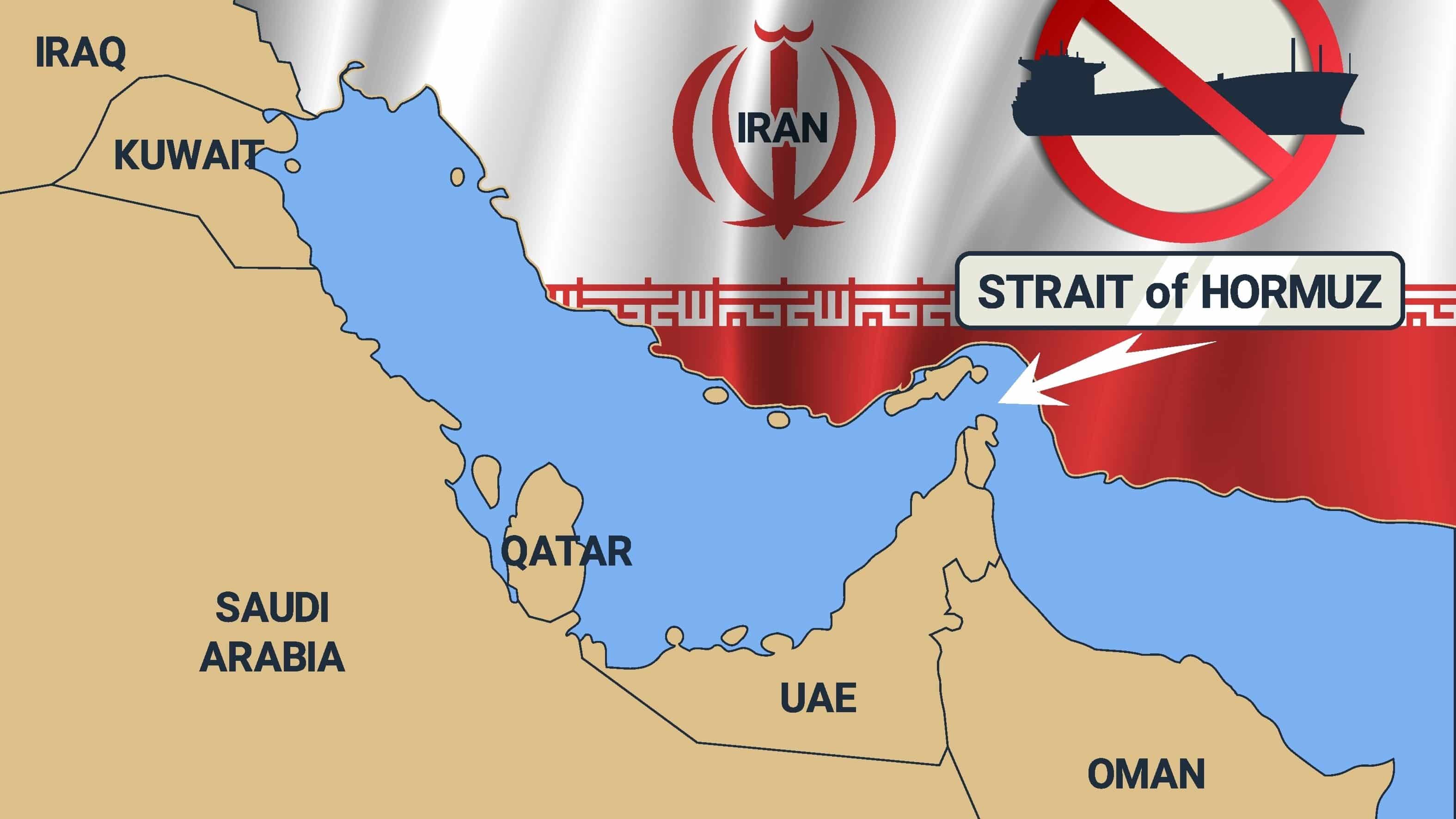 straat van hormuz kaart