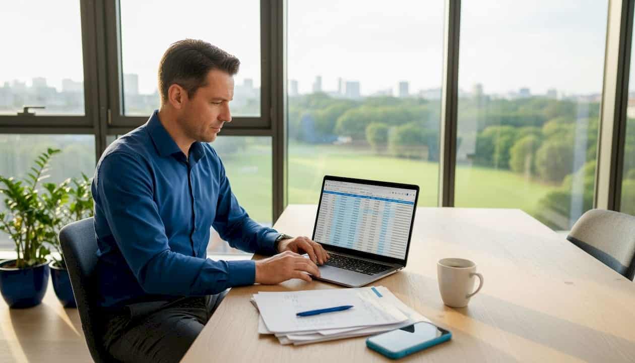 Man buigt zich aan de keukentafel over verschillende investeringsmogelijkheden