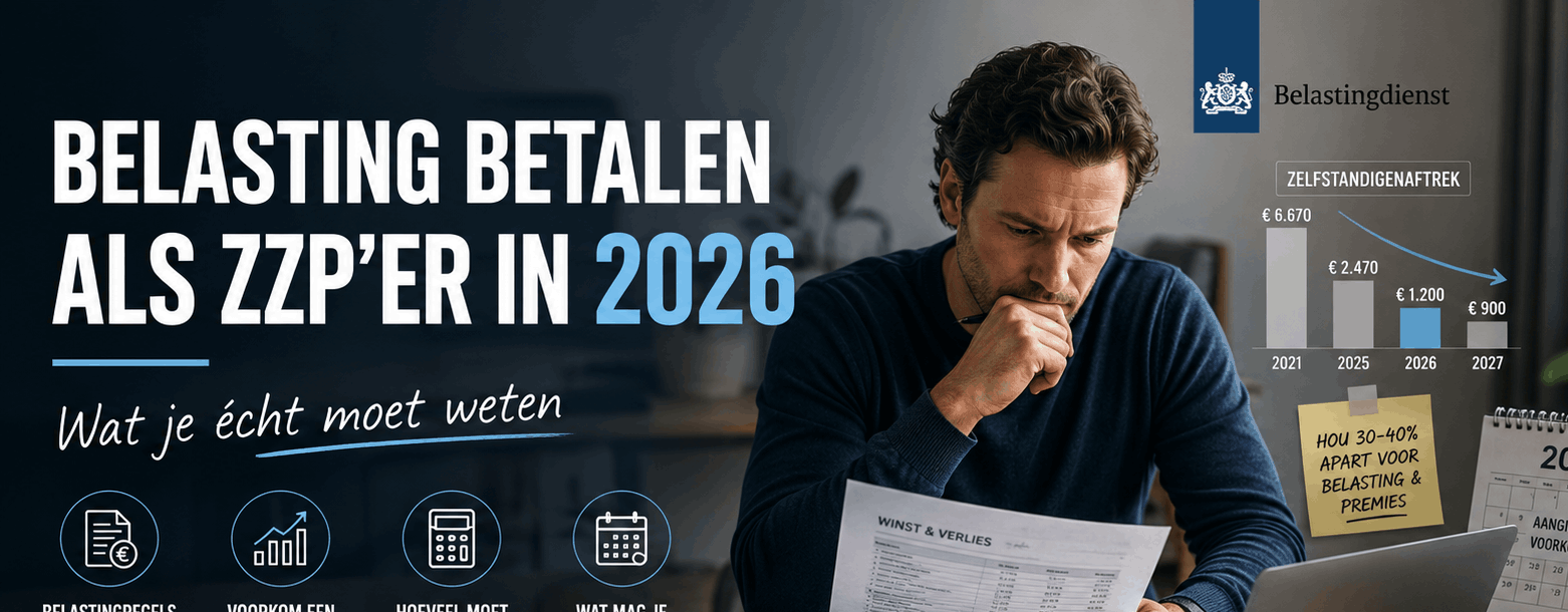 Belasting betalen als zzp'er