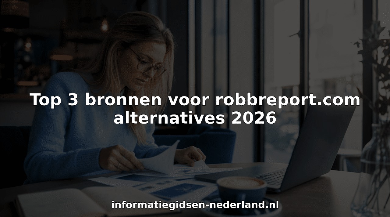 Een vrouw verdiept zich aan haar bureau in verschillende alternatieven voor zakelijk nieuws. Robbreport.com