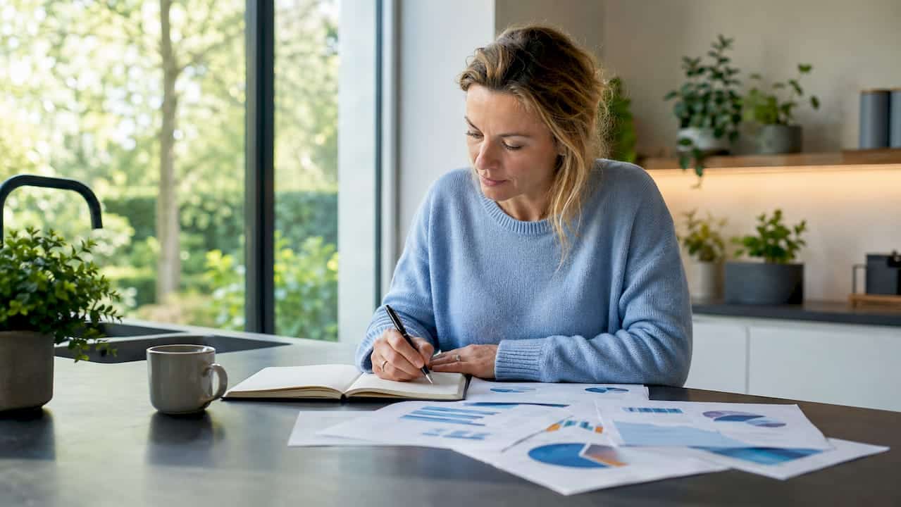 Een ondernemer buigt zich aan zijn bureau over de nieuwste groeimogelijkheden in verschillende sectoren.