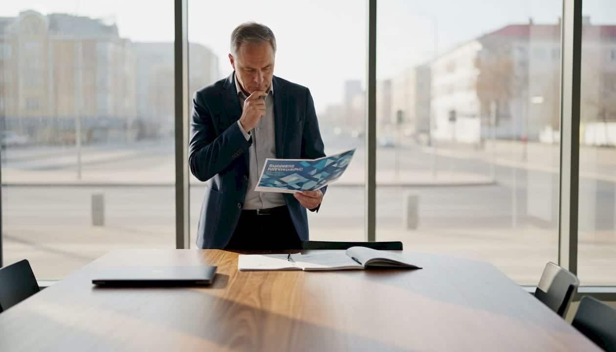 Zakelijke professional maakt zich klaar voor een netwerkbijeenkomst